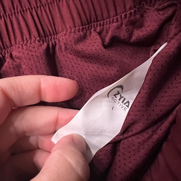 Women’s Zyia Active Maroon Summer Shorts (L) - Picture 3 of 3